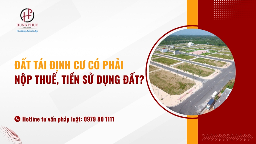 Đất tái định cư có phải nộp thuế, tiền sử dụng đất?