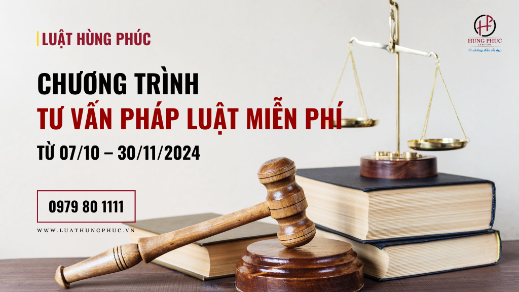 THÔNG BÁO: TƯ VẤN PHÁP LUẬT MIỄN PHÍ 