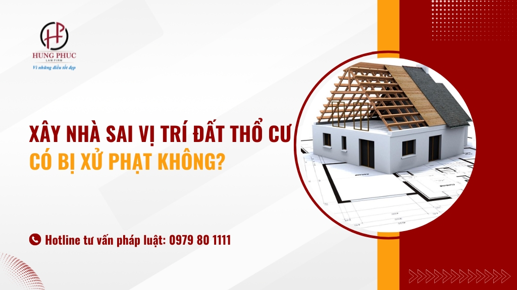 Xây nhà sai vị trí đất thổ cư có bị xử phạt?