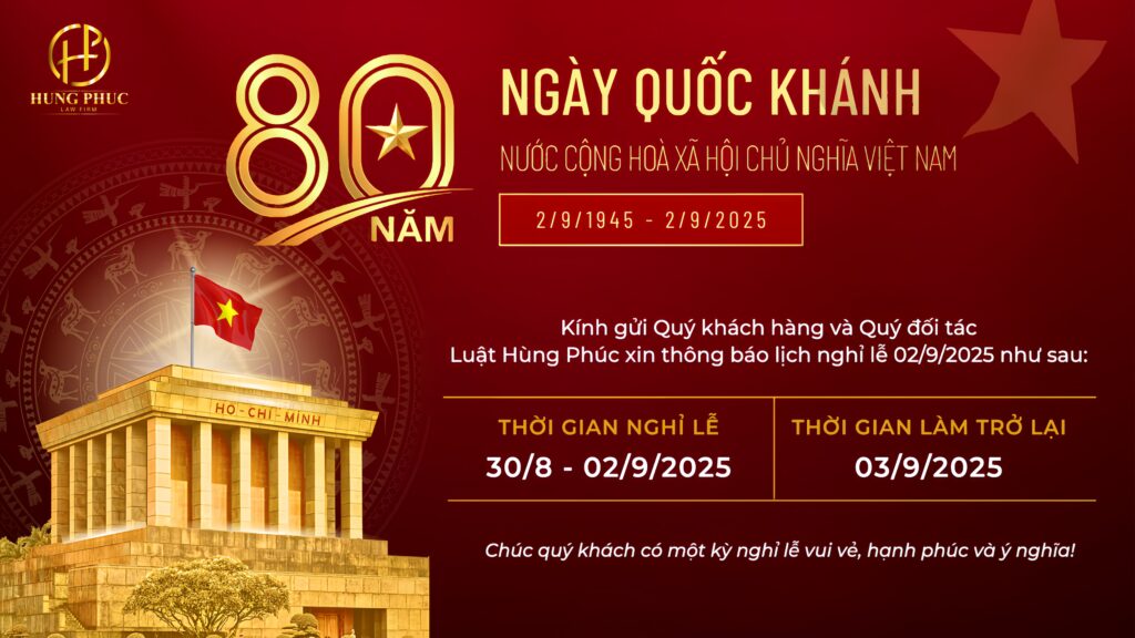 THÔNG BÁO NGHỈ LỄ QUỐC KHÁNH 2/9/2025