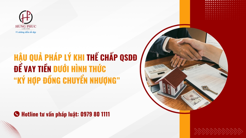 Hậu quả pháp lý khi thế chấp quyền sử dụng đất để vay tiền dưới hình thức “ký hợp đồng chuyển nhượng”