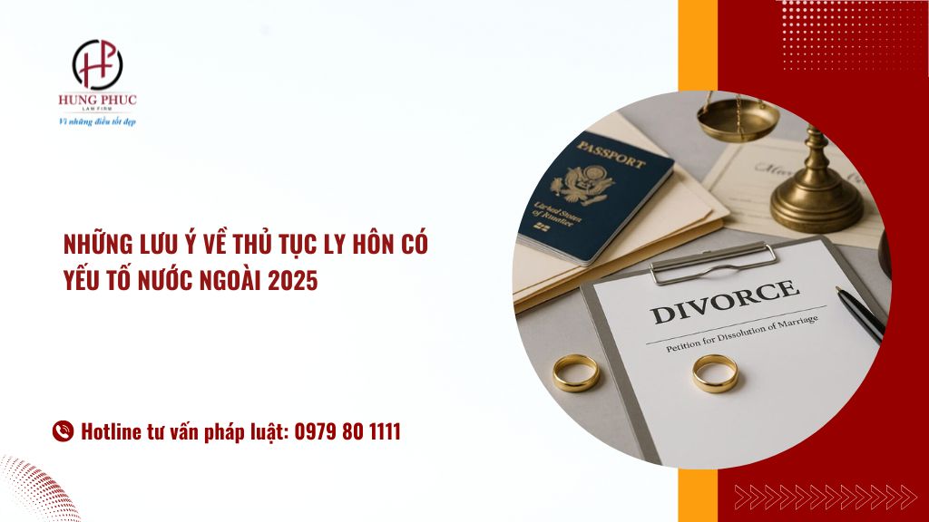 Những Lưu ý Về Thủ Tục Ly Hôn Có Yếu Tố Nước Ngoài Năm 2025