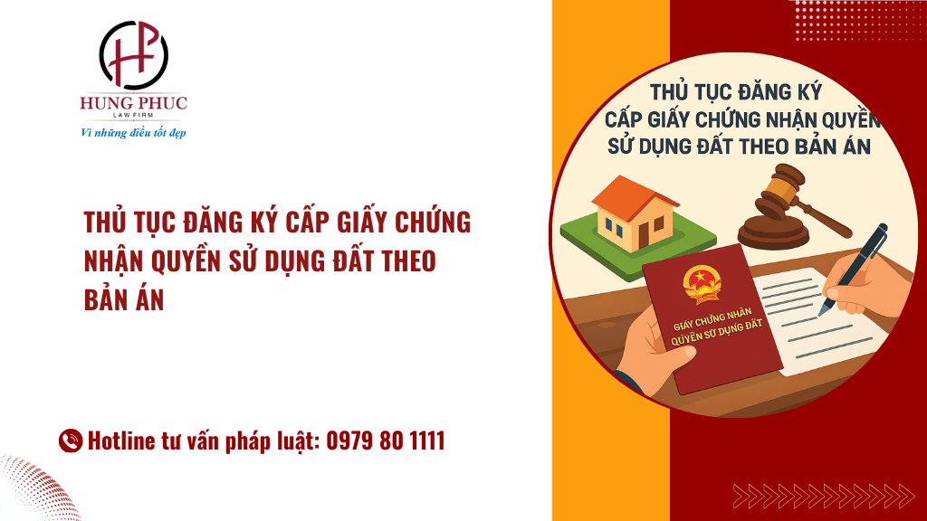 Thủ tục đăng ký cấp giấy chứng nhận quyền sử dụng đất theo bản án